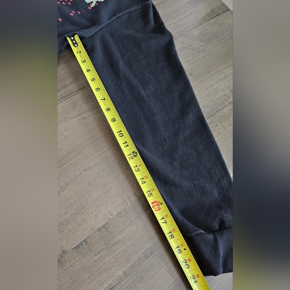 Mad Engine Mens Sweatshirt Ugly Christmas Black Snowman Long Sleeve Size Large - Picture 6 of 6